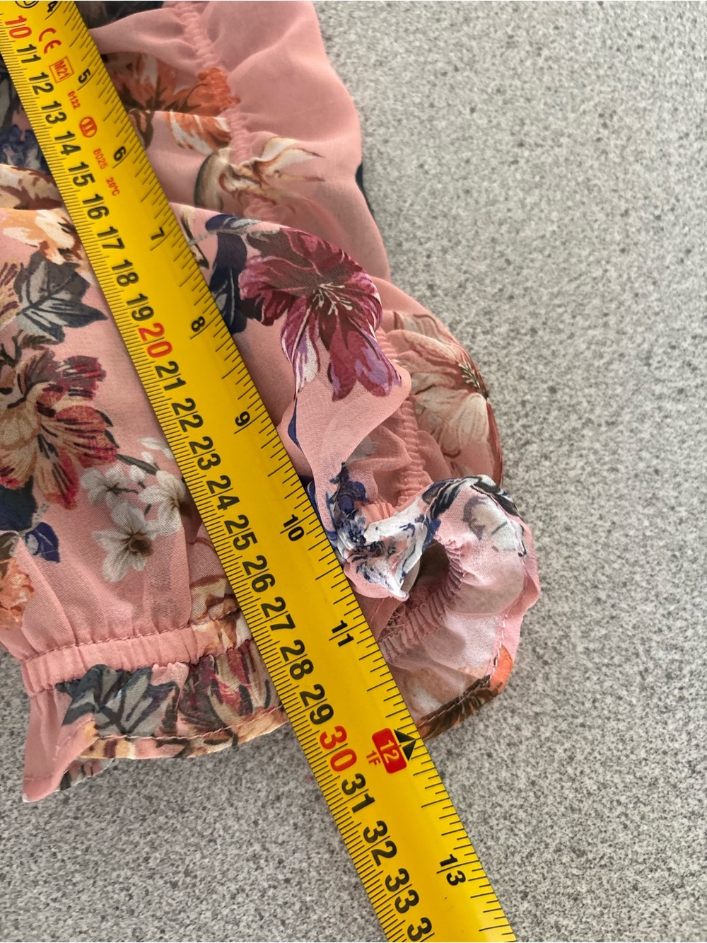 Vince Camuto Pink Garden Floral Puff Sleeves Midi Dress Size 10 Brunch Coquette - Picture 14 of 15